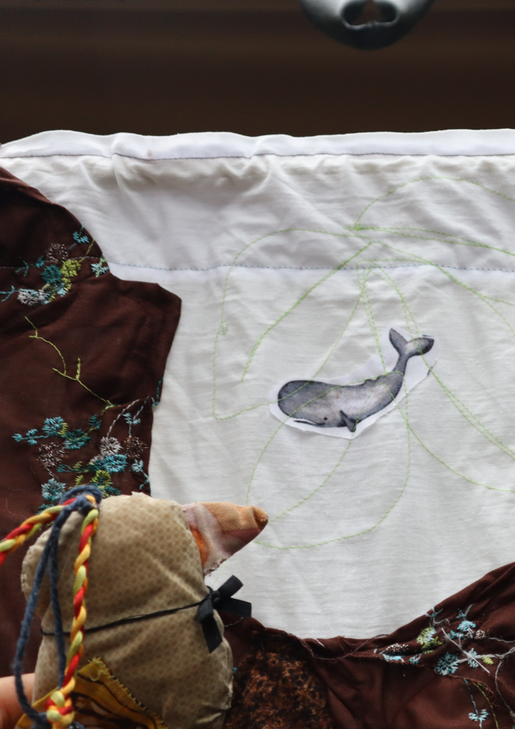 Kijkt een bos ook naar jou?  Textielkunst